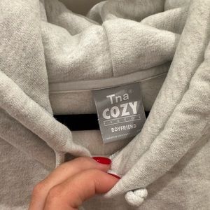 TNA cozy boyfriend hoodie grey
